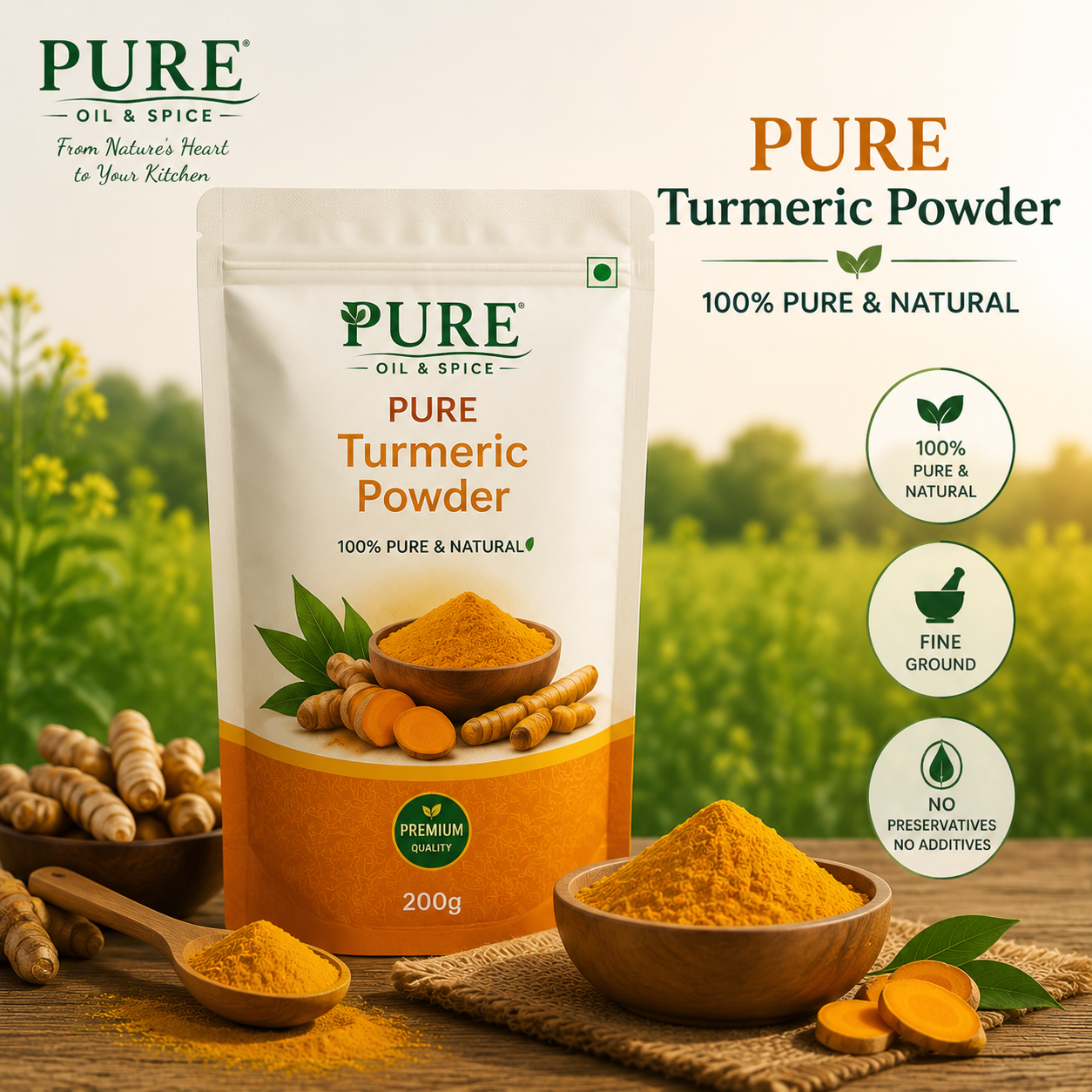 Pure Turmeric Powder 200g
